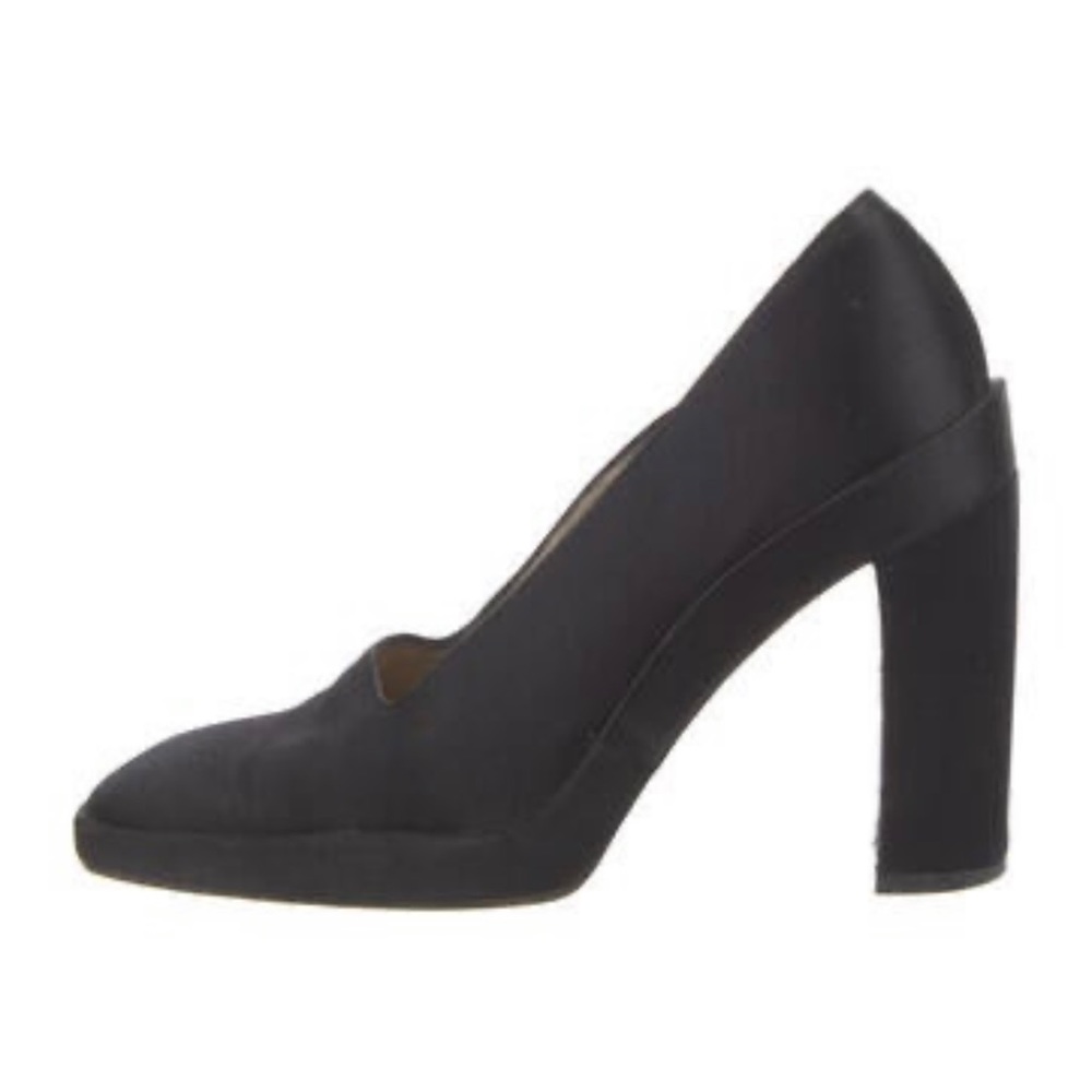 Gucci Black Satin Pumps Womens 7